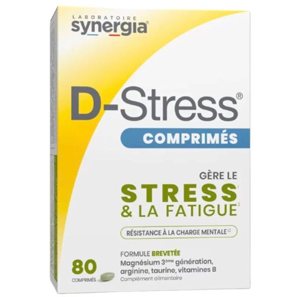 Synergia D-Stress 80 Comprimés – Résistance nerveuse et équilibre quotidien