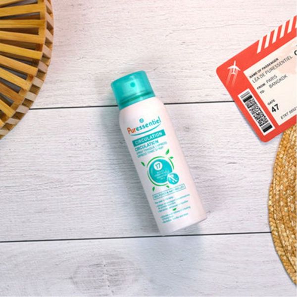 Puressentiel Circulation Spray Tonique Express aux 17 Huiles Essentielles 100 ml – Action anti-fatigue immédiate