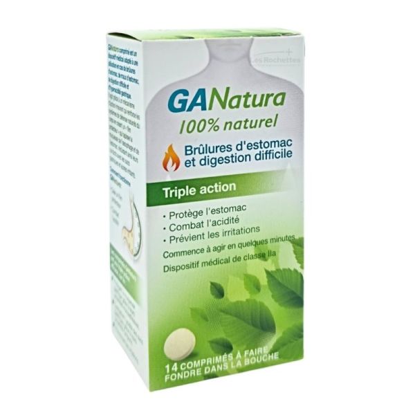 GANatura - Brulures d'Estomac et Digestion Difficile - 14 comprimés