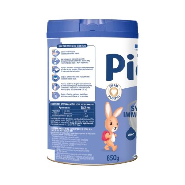 Picot Junior 4ème Âge Système Immunitaire - Vitamine D, fer et zinc pour bébé de 18 à 36 mois