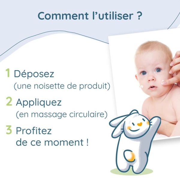 Babysoin Crème hydratante BIO - 200ml - Hydratation et confort pour la peau sensible de bébé