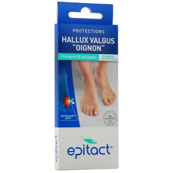 Epitact Protections Hallux Valgus Oignon - 2 Unités - Soulage les douleurs liées à l'Hallux Valgus