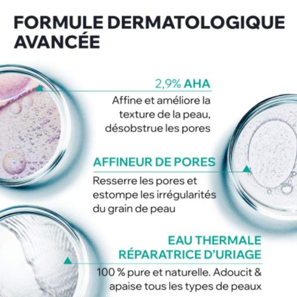 Uriage Hyséac Tonique Peeling Purifiant 250 ml - Resserre les pores et affine le grain de peau