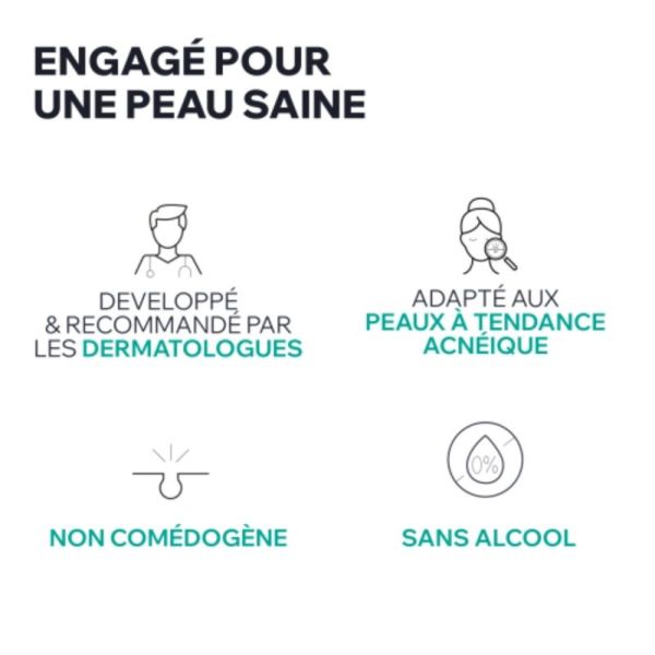 Uriage Hyséac Tonique Peeling Purifiant 250 ml - Resserre les pores et affine le grain de peau