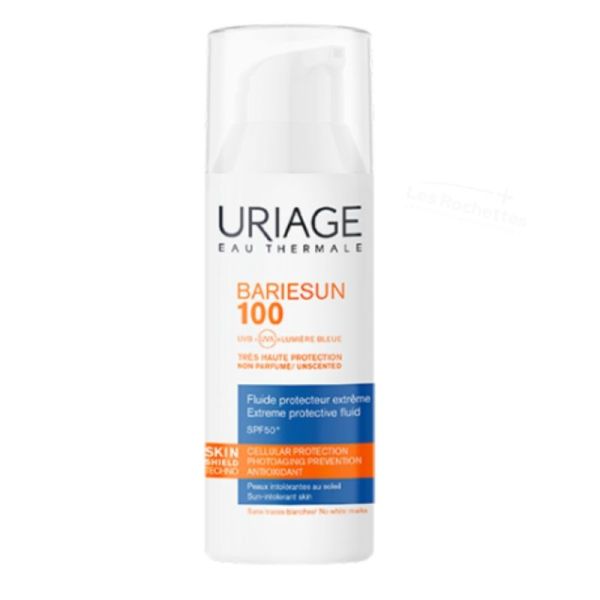 Uriage Bariésun 100 Fluide Protecteur Extrême SPF 50+ 50ml – Très haute protection peaux intolérantes