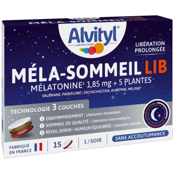 Alvityl Méla-Sommeil LIB Troubles du Sommeil - 15 Comprimés