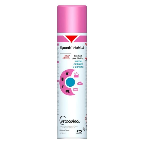 Vetoquinol Tiquanis Habitat Spray Insecticide Rampants - 300ml
