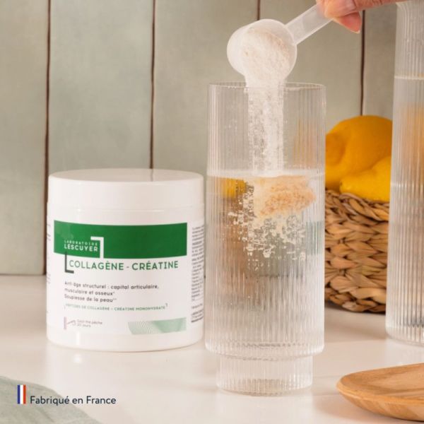 Lescuyer Collagène-Créatîne Thé Pêche 200g – Anti-âge structurel et capital articulaire