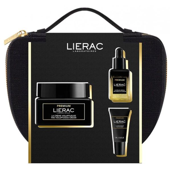 Lierac Coffret Premium - Crème Voluptueuse 50 ml + Vanity Routine Anti-Âge Absolu OFFERT