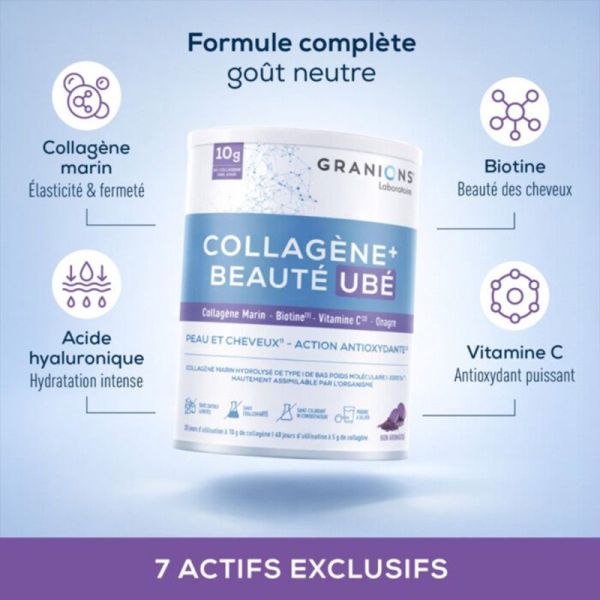 Granions Collagène+ Beauté Ubé 216g – Éclat et Fermeté