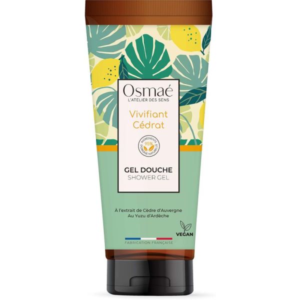 Osmaé Gel Douche Vivifiant Cédrat 200 ml – Fraîcheur et vitalité