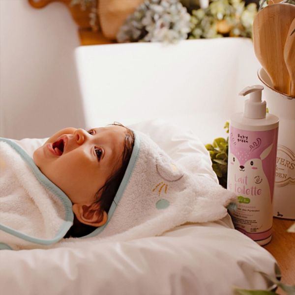 MKL Baby Green Lait de Toilette Bio - 400 ml - Nettoyage doux et hydratation pour la peau