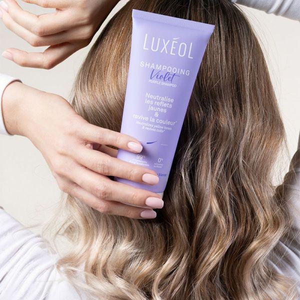 Luxéol Shampooing Violet 200ml – Éclat et neutralisation des reflets