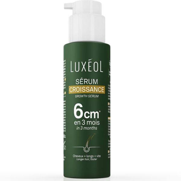 Luxéol Sérum Croissance - 50ml - Accélère la pousse, fortifie et sublime les cheveux