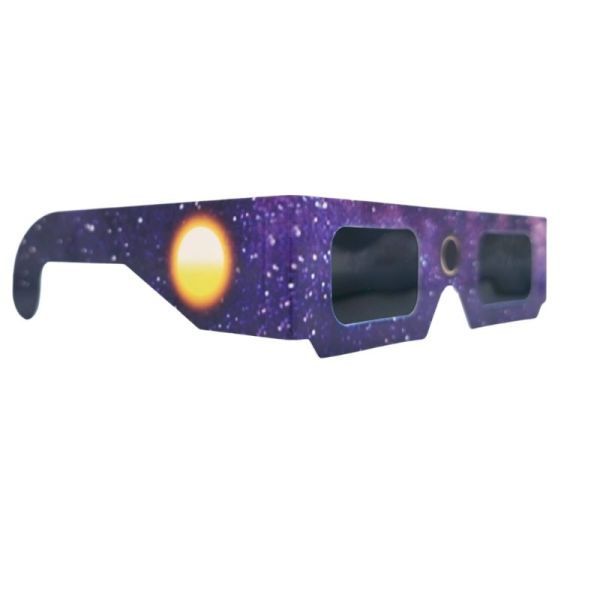 Docteur B Lunettes pour Éclipse Solaire Violet - Protection oculaire homologuée pour l'observation du soleil et éclipse solaire