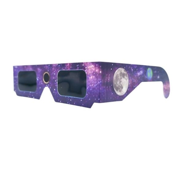 Docteur B Lunettes pour Éclipse Solaire Violet - Protection oculaire homologuée pour l'observation du soleil et éclipse solaire