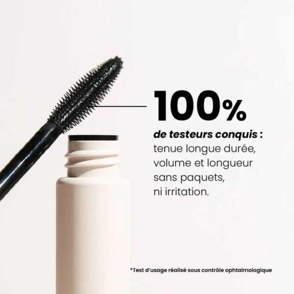 Charlotte Bio Mascara Volume Boost Naturel Noir 8ml - Densifie et sublime le regard des yeux sensibles