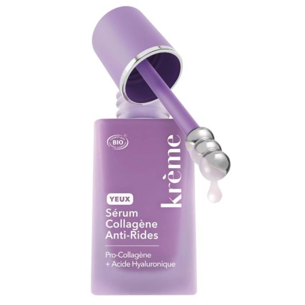 Krème Sérum Yeux Collagène Anti‑Rides Avec Applicateur CryoRoll® - 15ml