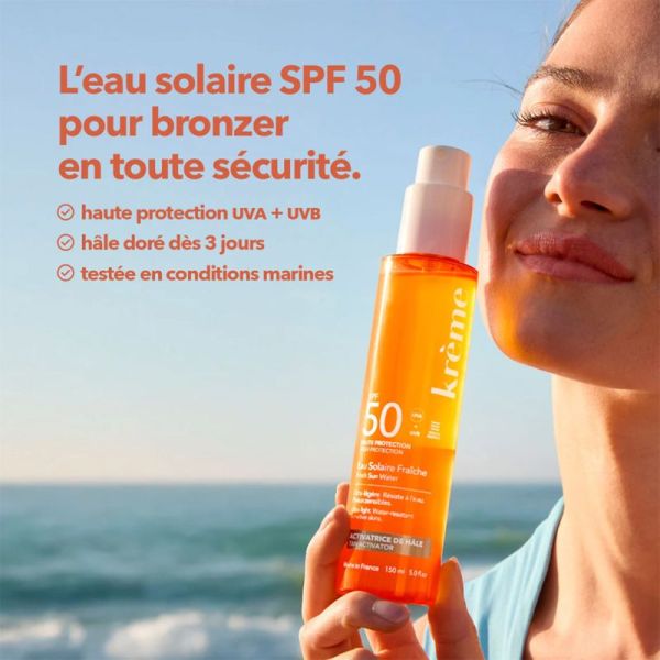 Krème Eau Solaire Fraîche SPF 50 50ml – Protection et activateur de hâle