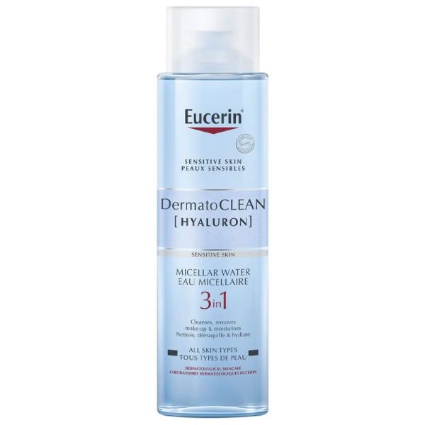 Eucerin DermatoCLEAN Lotion Micellaire 3 en 1 400 ml - Nettoie, démaquille et hydrate