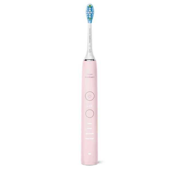 Philips Sonicare DiamondClean 9000 Rose Brosse à dents électrique connectée – blancheur et soin expert des gencives