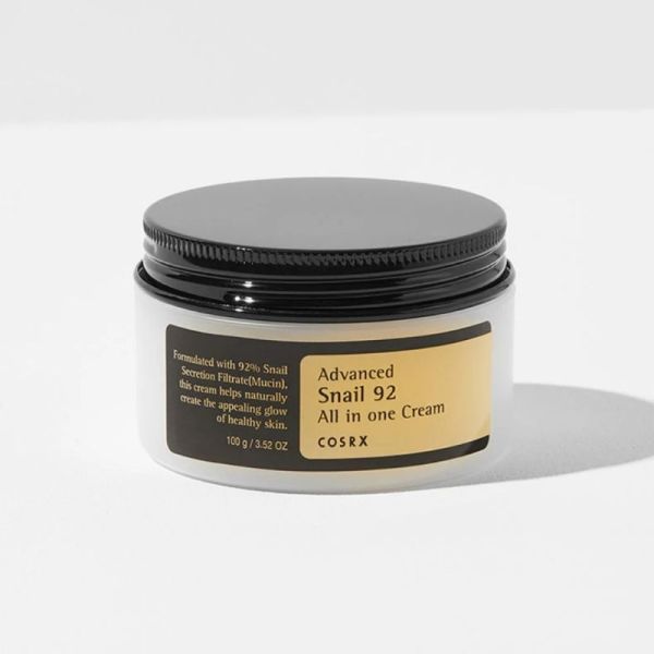 COSRX Advanced Snail 92 All In One Cream 100g - Crème-gel réparatrice et hydratante à la mucine d'escargot