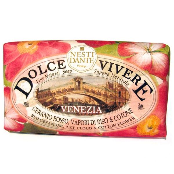 ADP Nesti Dante Dolce Vivere Savon Venezia - Savon au Génarium Rouge - 250g