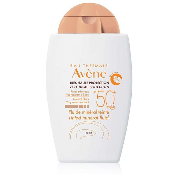 Avène Fluide Minéral Teinté SPF50+ Très Haute Protection - 40ml - Protection et teint unifié