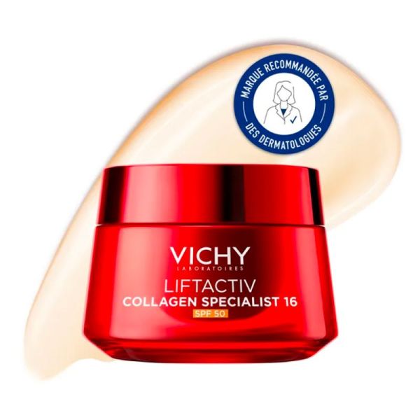Vichy Liftactiv Collagen Specialist 16 Crème SPF50 - 50ml - Anti-Rides et Collagène