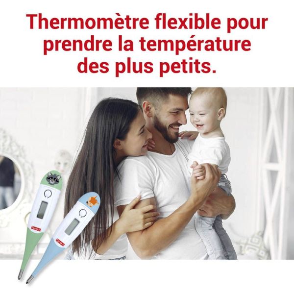 Torm Thermomètre Flexible MT- 403S - Coloris aléatoire - Mesure de la température rectale, orale ou axillaire