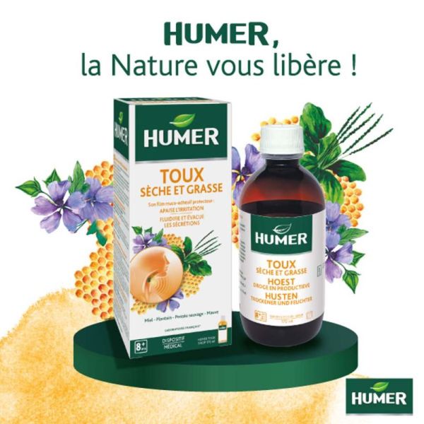 Humer Toux Sèche et Grasse 170 ml – Sirop naturel à l'efficacité cliniquement prouvée