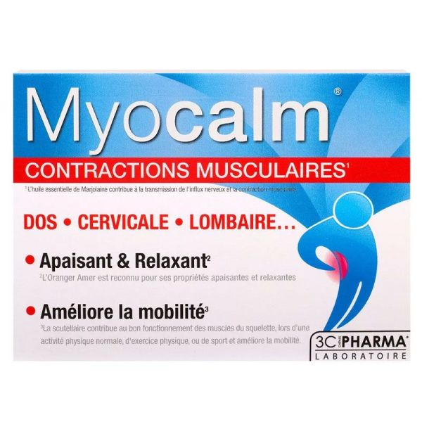 3C Pharma Myocalm Contractions Musculaires 30 comprimés