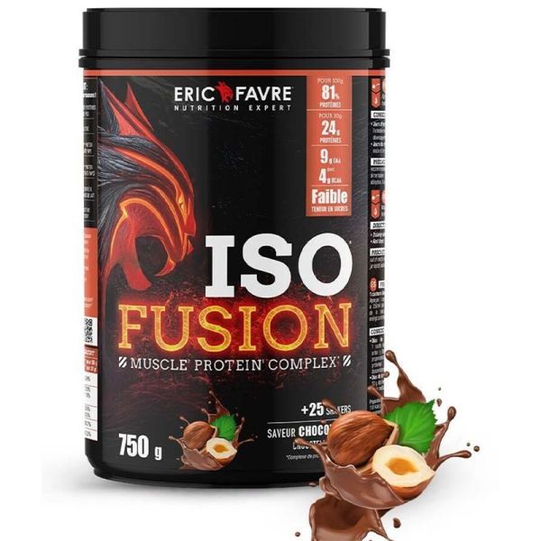Eric Favre Iso Fusion - Pot de 750g - Saveur : Chocotella - Protéine pour le développement musculaire