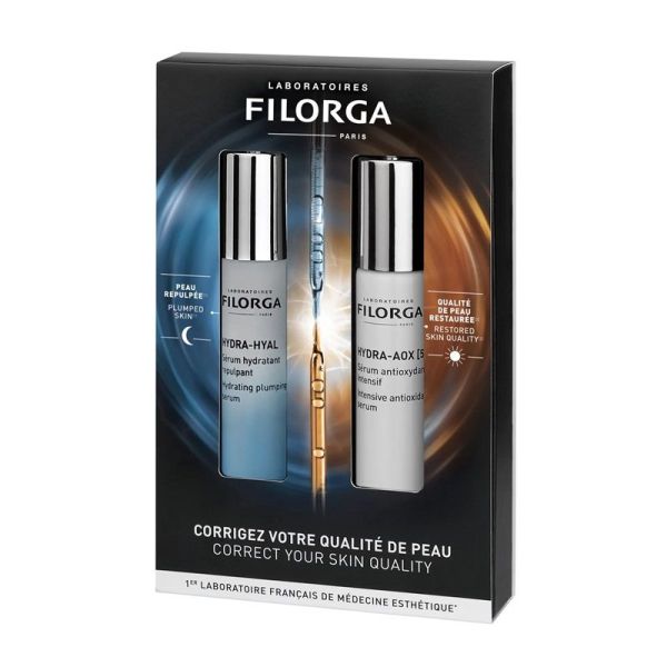 Filorga Hydra-Hyal Sérum Hydratant Repulpant 30ml + Hydra-Aox [5] Sérum Antioxydant Intensif 30ml