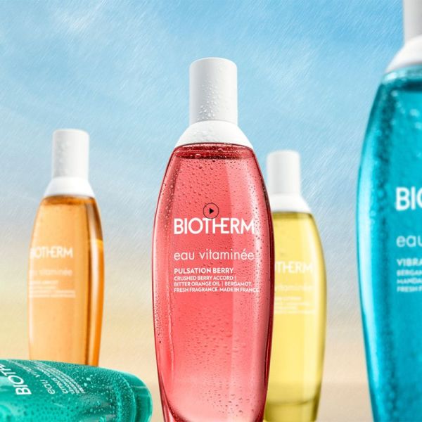 Biotherm Eau Vitaminée Eau de Toilette Pulsation Berry 100 ml – Brume corporelle fraîche et réconfortante