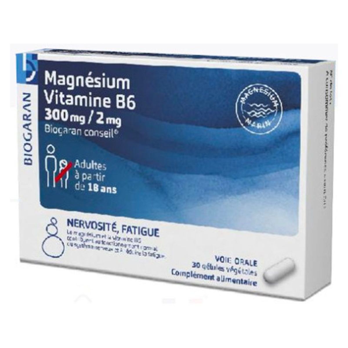 Complément Alimentaire Wellbear Magnésium 125mg + B6 - 60 Gélules - Neuf