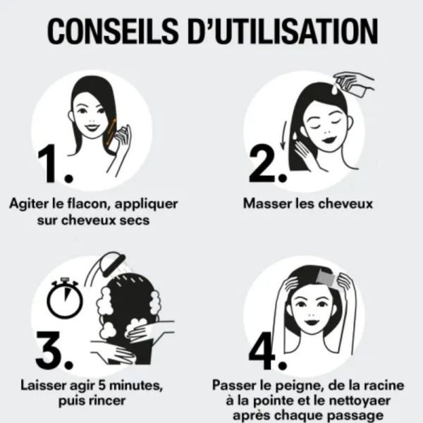 Pouxit Flash Shampooing anti-poux 2-en-1 Offre spéciale 2x100 ml - Traite et lave en seulement 5 minutes