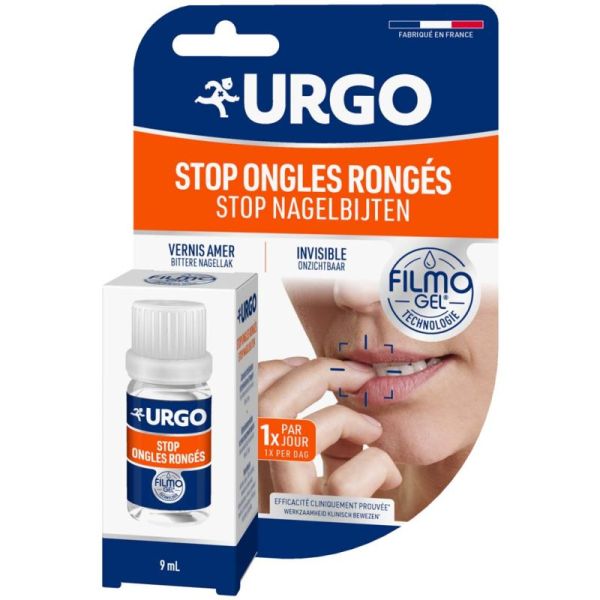 Urgo Filmogel Stop Ongles Rongés - Vernis Amer et Invisible - 9 ml