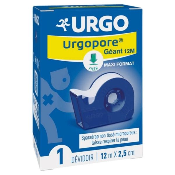 Urgo Urgopore Support Micro-Aéré 12m x 2,5cm - Sparadrap hypoallergénique sans trace