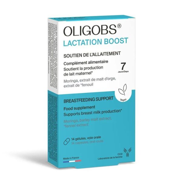 Laboratoire CCD Oligobs Lactation Boost Soutien de l'Allaitement - 14 Gélules