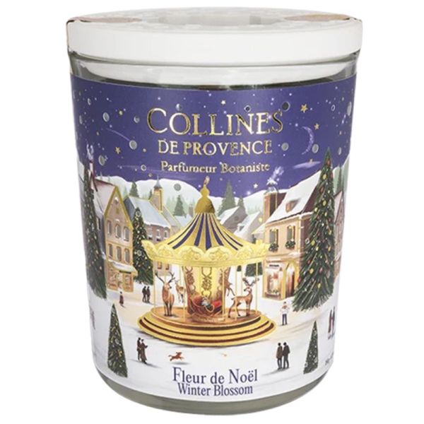 Collines de Provence Bougie Parfumée Fleur de Noël 180g – Ambiance chaleureuse