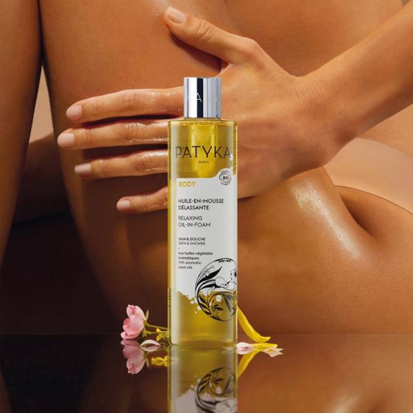 Patyka Huile-en-Mousse Délassante Bio 200ml – Nettoyage et relaxation