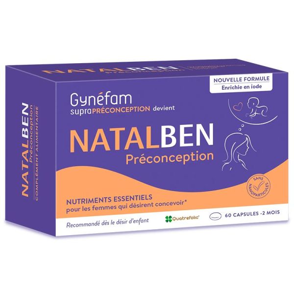 Effik Natalben Préconception - 60 Capsules - Préparation optimale à la grossesse