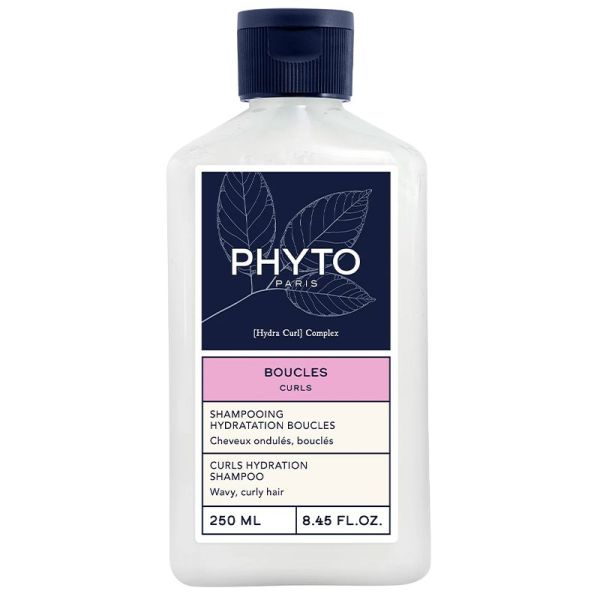 Phyto Shampoing Hydratation Boucles - Cheveux Ondulés & Bouclés - 250 ml