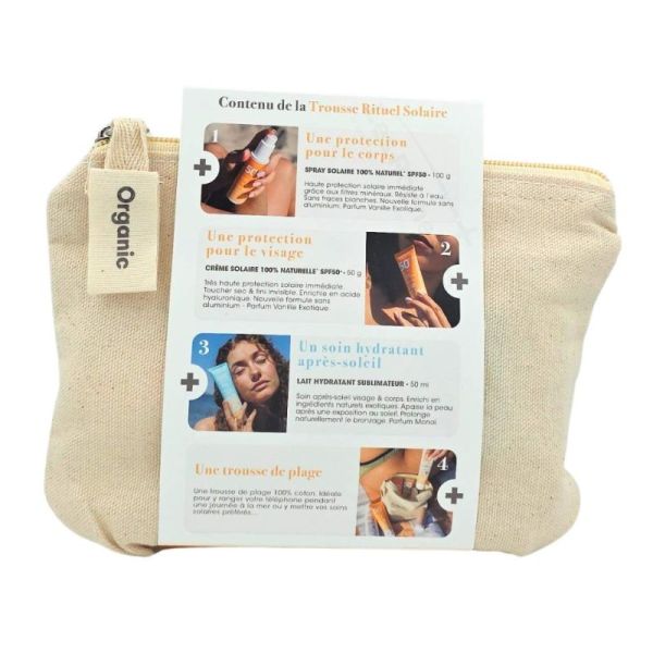 Alphanova Mon Rituel Solaire Bio - Trousse de 3 produits de protection solaire bio SPF50+