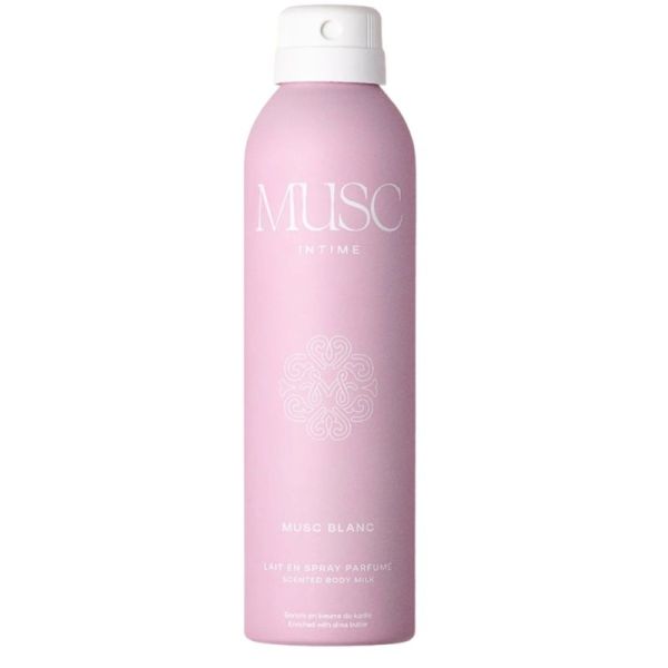 Musc Intime Musc Blanc Lait en Spray Parfumé 200ml – Hydratation et parfum