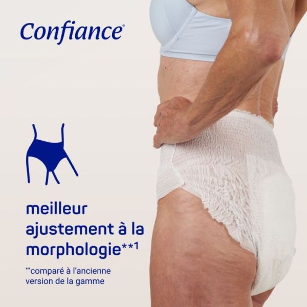 Confiance Mobile 7 Gouttes Taille S – 14 slips absorbants jour et nuit, discret et confortable, absorption rapide