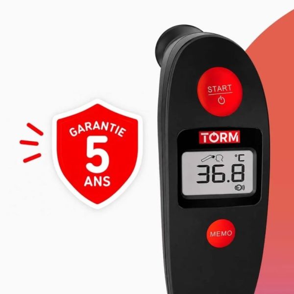 Cooper Torm Thermomètre Frontal F05 - Mesure infrarouge rapide de la température