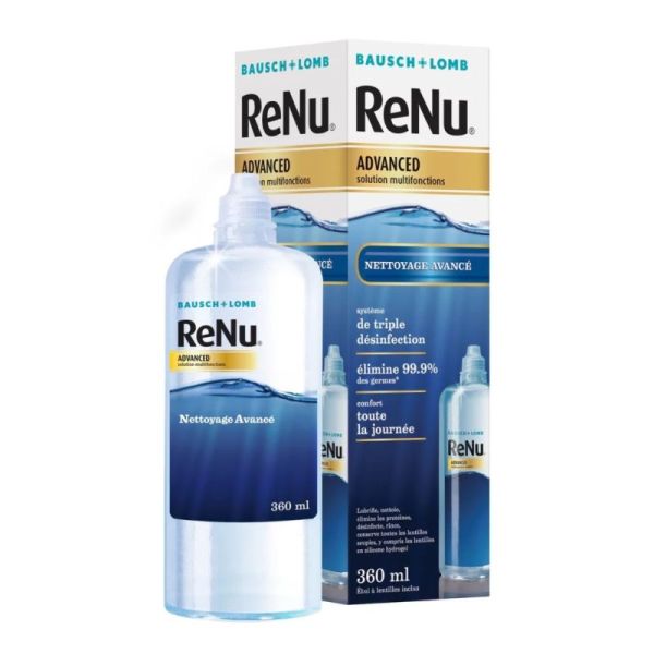 Bausch + Lomb ReNu Advanced Solution Multifonctions Nettoyage Avanvcé Lentilles - 360ml