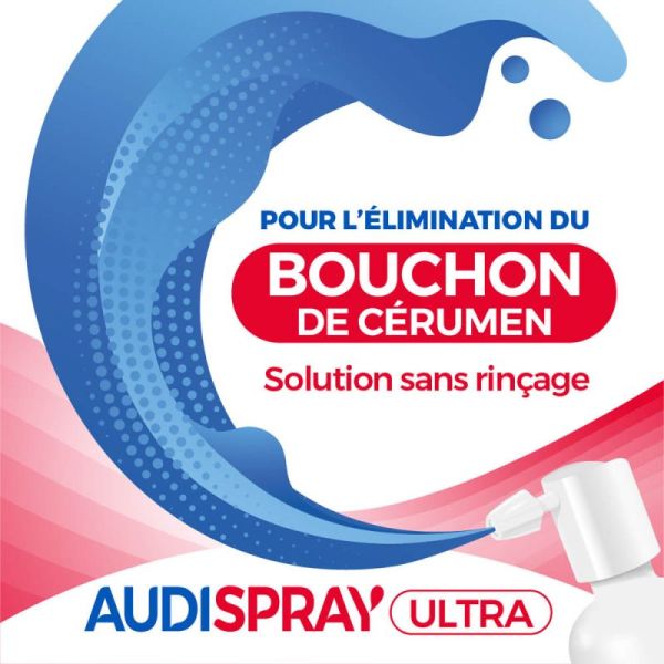 Audispray Ultra - 50 ml - Traitement immédiat de cérumen